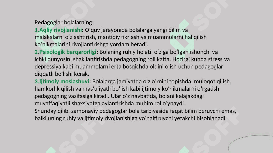 ‘’Bola rivojlanishida pedagogning roli’’ 5