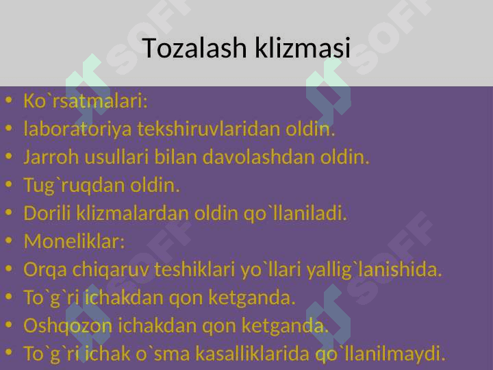 Xuqna turlari va xuqna oʻtkazish texnikasi 4