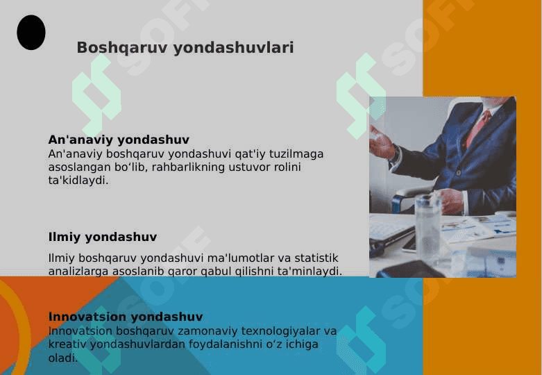 BOSHQARUV TUSHUNCHASI VA TURLARI 8