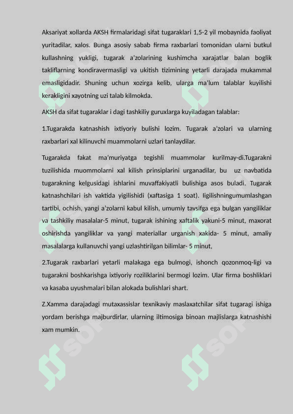 Turli sohalarda standartlashtirish. 7
