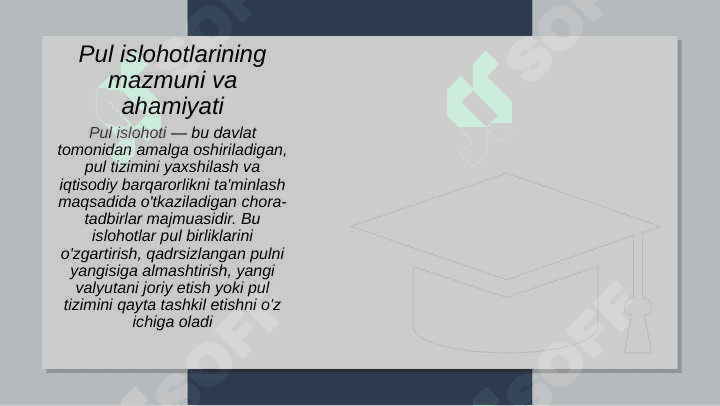 Pul islohoti 3