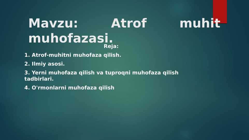 Atrof muhit muhofazasi