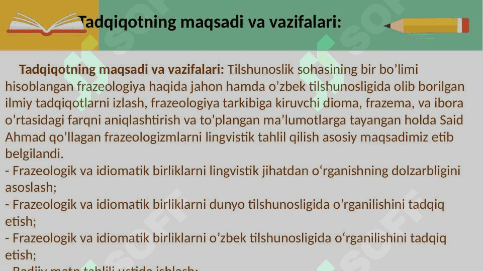 Said Ahmad asarlarida frazeologik va idiomatik birliklar tadqiqi 5