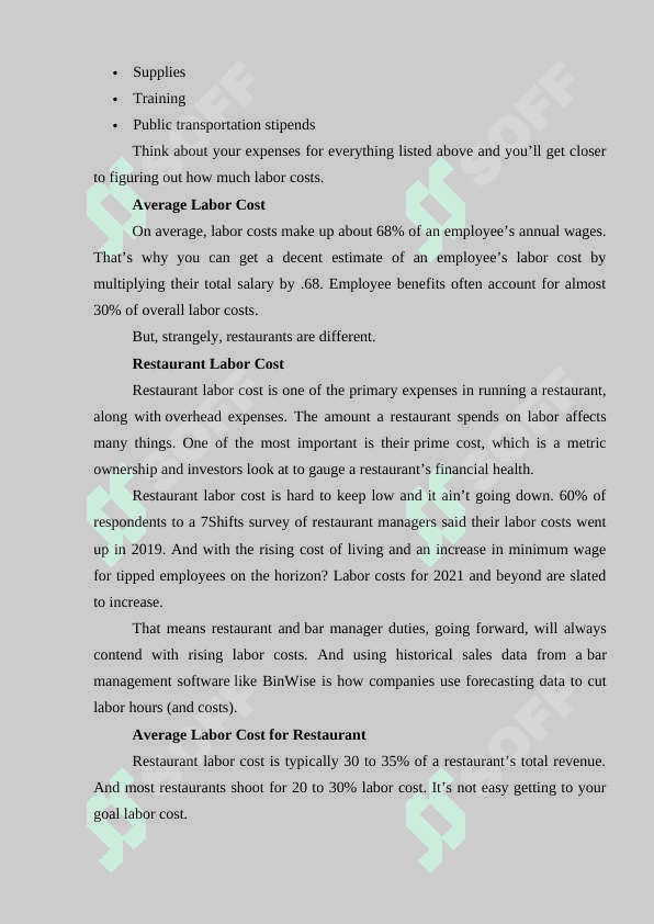 Labor Costs 4