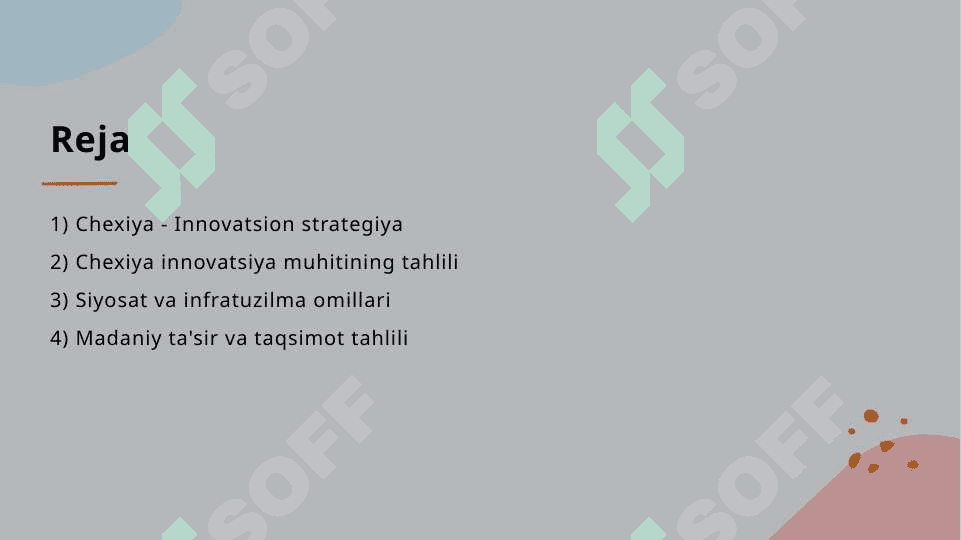 Chexiya davlatning inovatsiya  muhitimi tahlili 2