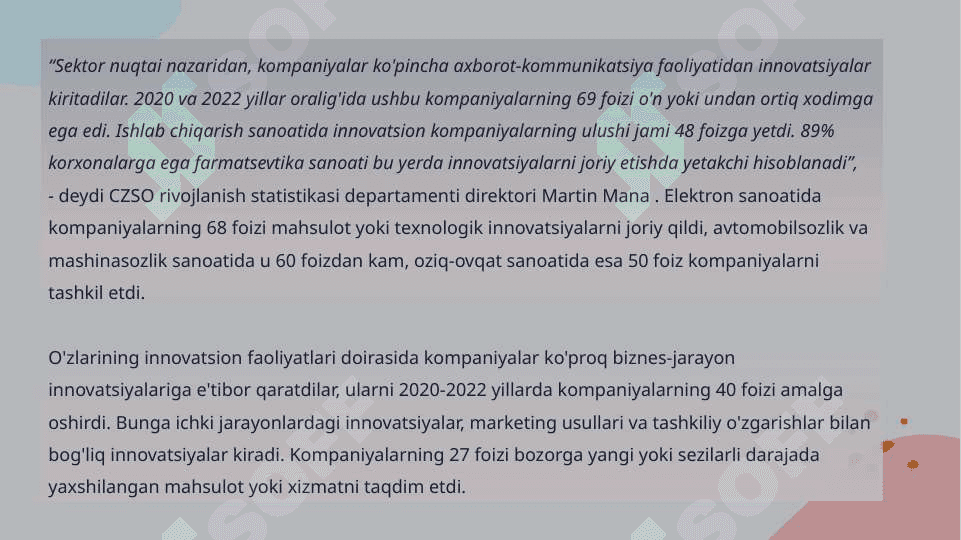 Chexiya davlatning inovatsiya  muhitimi tahlili 7
