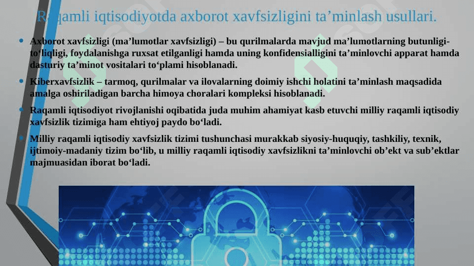 Raqamli iqtisodiyotda ma’lumotlar xavfsizligi 3