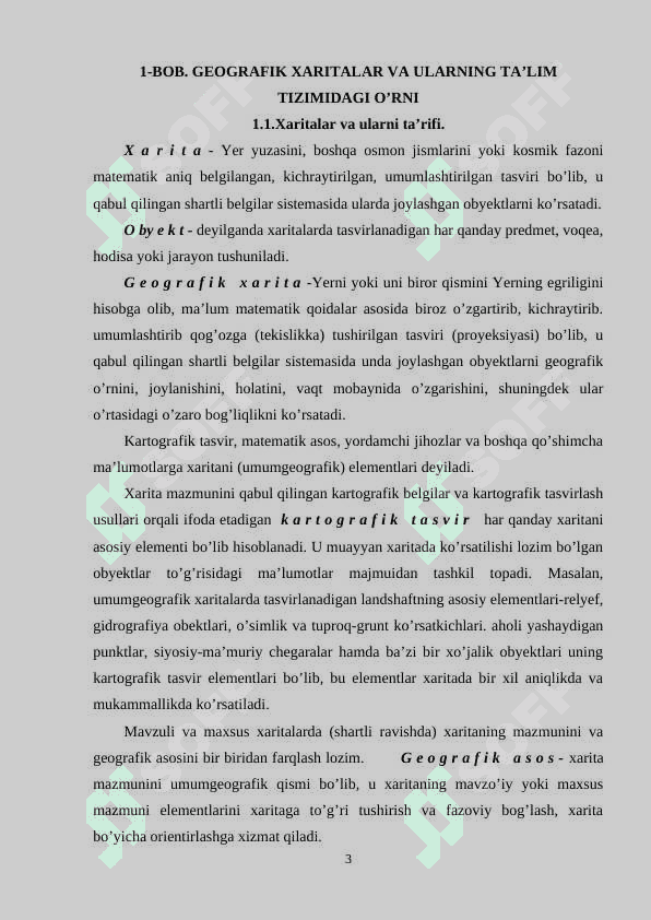 XARITALAR TURLARI VA UNDAN FOYDALANISH USULLARI 4