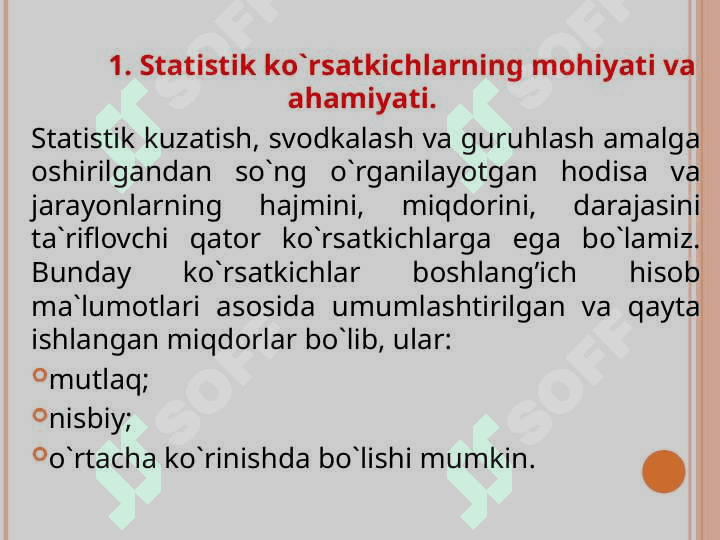 Tasviriy statistika ko‘rsatkichlari 3
