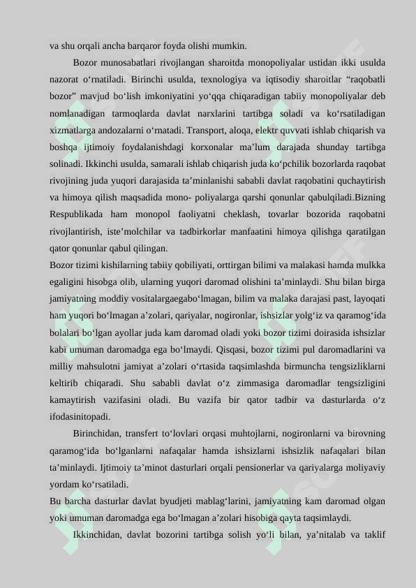 Iqtisodiy rivojlanishni ta’minlashda davlaning roli 7