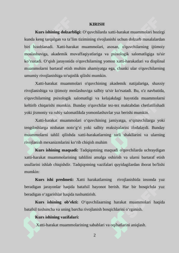 O‘quvchilarda xatti-harakat muammolarini tahlil qilish va bartaraf etish usullari 2