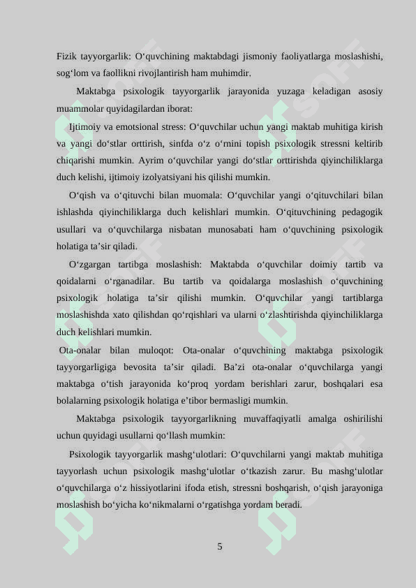O‘quvchilarda xatti-harakat muammolarini tahlil qilish va bartaraf etish usullari 5