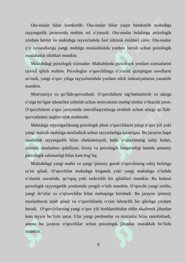 O‘quvchilarda xatti-harakat muammolarini tahlil qilish va bartaraf etish usullari 6