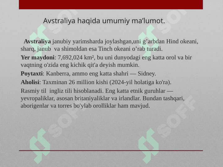 AVSTRALIYADA QURILISH MENEJMENTI 2