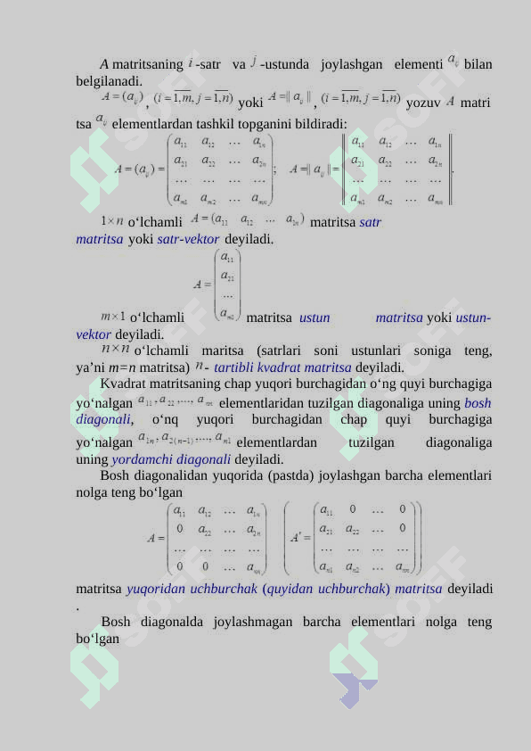 Matritsalar mavzusida mustaqil ish 2