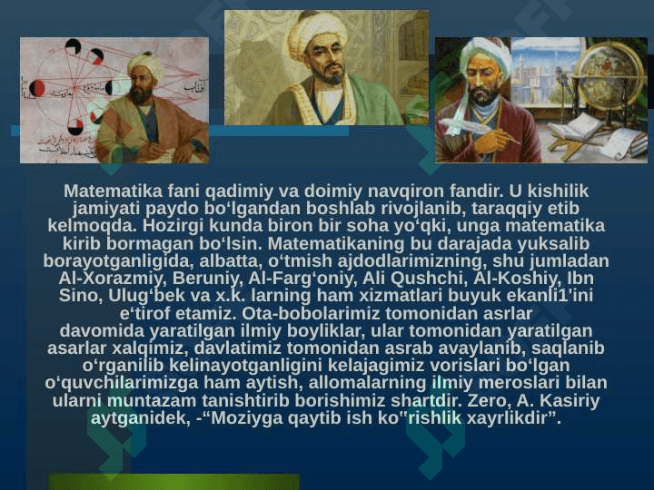 Matematika o’qitish metodikasining taraqqiyoti va tarixi 4
