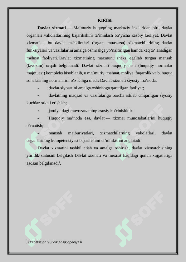 Davlat xizmati tushunchasi va huquqiy tabiati 2
