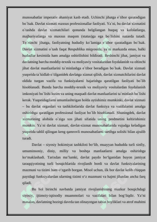Davlat xizmati tushunchasi va huquqiy tabiati 5
