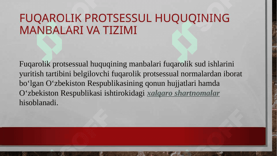 Fuqarolik protsessual huquqi 4