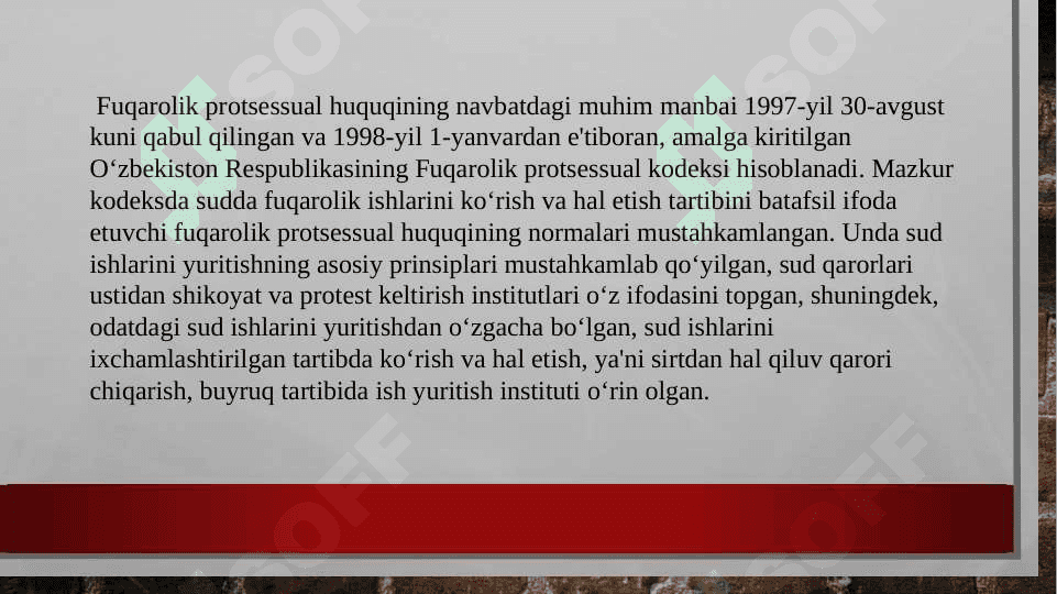 Fuqarolik protsessual huquqi 6