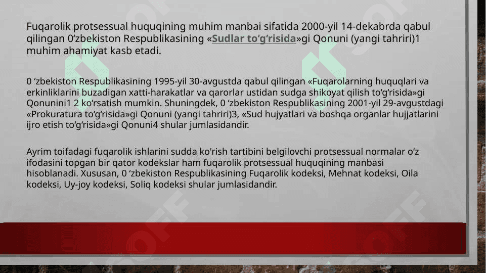 Fuqarolik protsessual huquqi 7