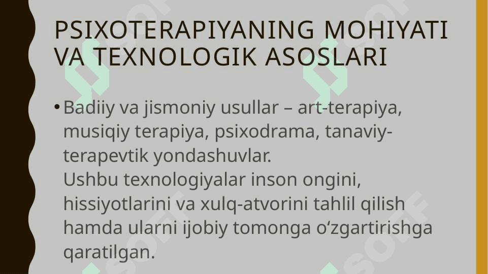 Psixoterapiya texnalogiyalari 4