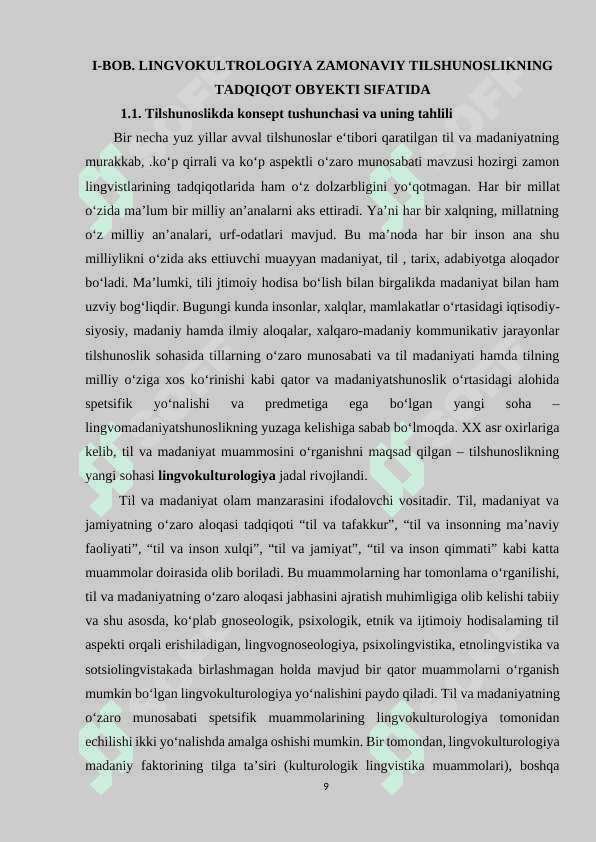 “INGLIZ VA O‘ZBEK TILLARIDA “WEDDING/TO‘Y” KONSEPTINING LINGVOKULTROLOGIK TADQIQI” 8
