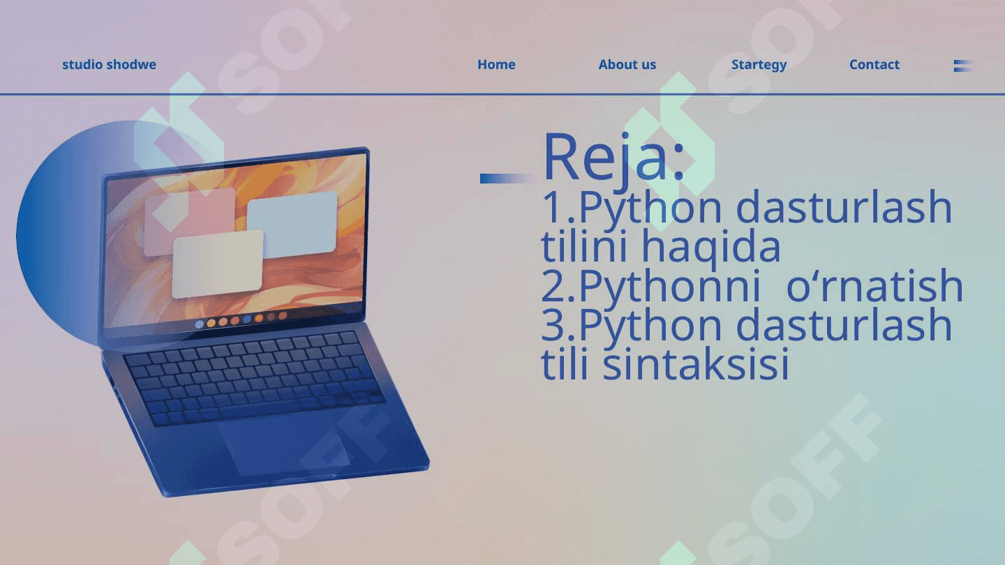 Python dasturlash tili 2