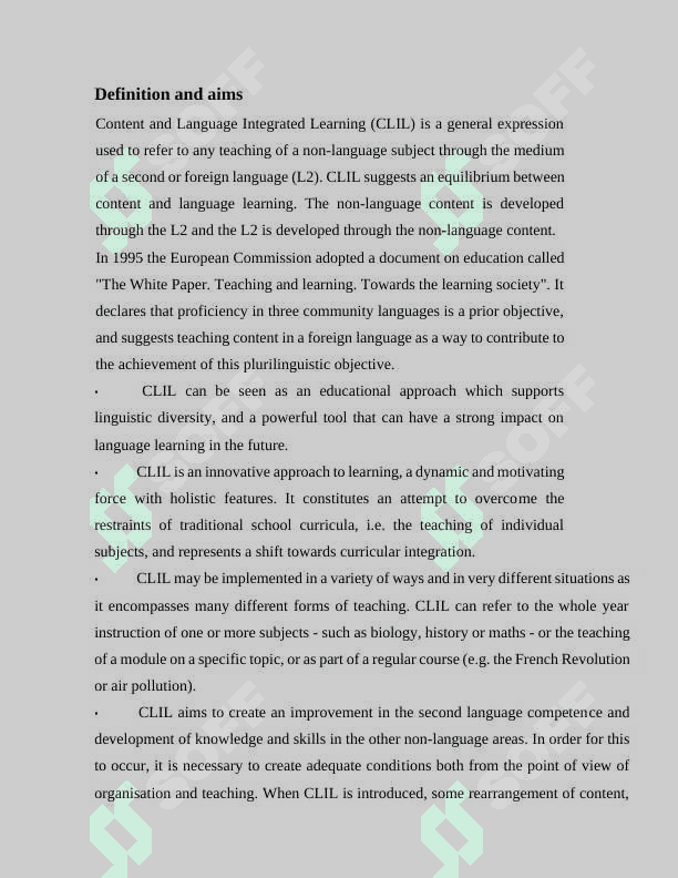 CONTENT AND GOALS OF TEACHING FOREIGN LANGUAGE AT SCHOOL, LYCEUM AND COLLEGES 5