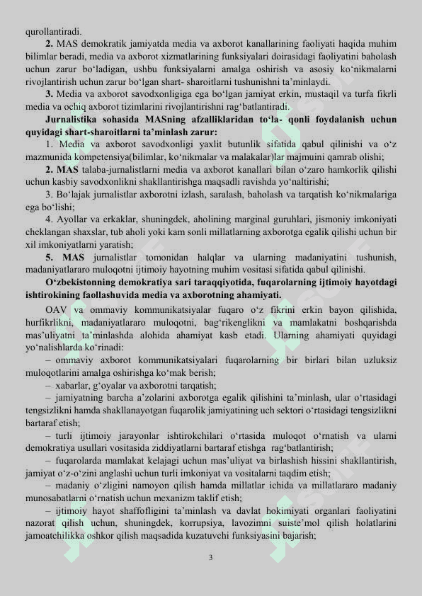 МЕDIА SАVОDХОNLIK VА АХBОRОT MАDАNIYАTI  ЕVОLYUTSIYАSI HАMDА JАMIYАTDАGI АHАMIYАTI 3