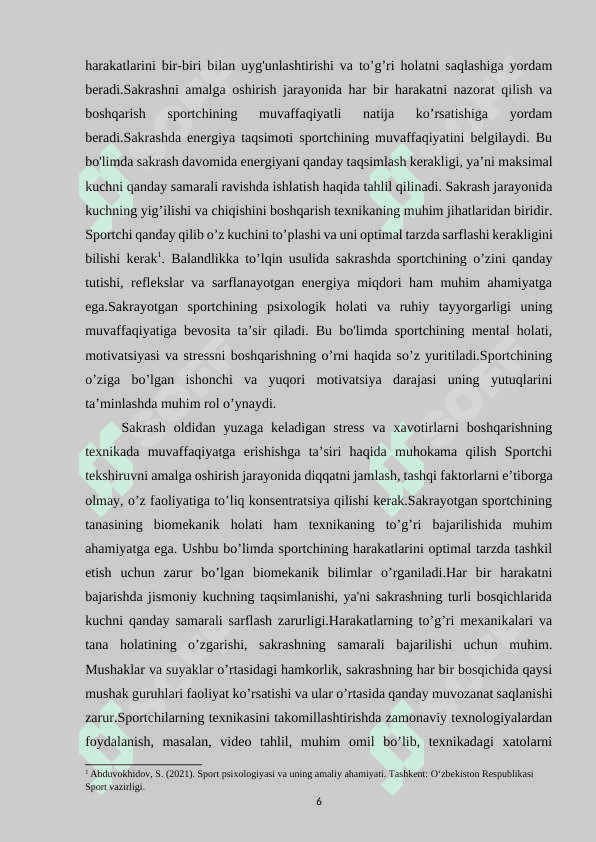 BALANDLIKKA TO’LQIN USULIDA SAKRASH TEXNIKASINI TAKOMILLASHTIRISH 6