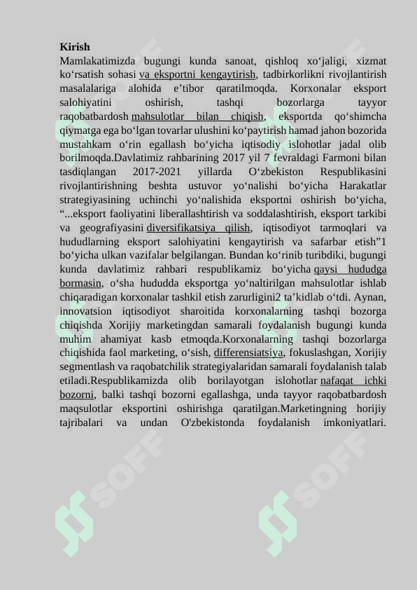 Marketing xizmatini yaratishning xorijiy tajribalari. 2