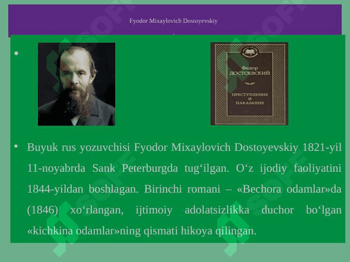 Badiiy adabiyotda huquqiy diskurs. F.M.Dostoyevskiyning “Jinoyat va jazo” romani huquq kontekstida 3