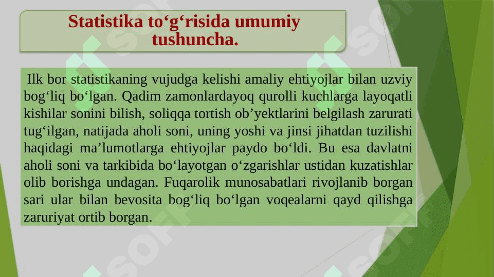 STATISTIKA FANIGA KIRISH 3