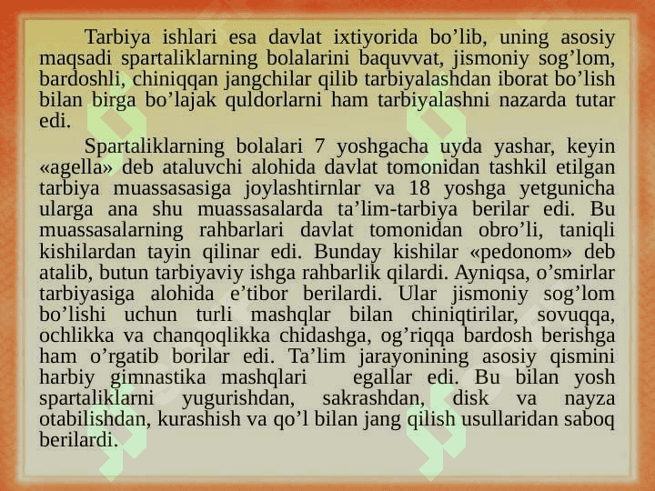 Jahon pedagogika fani rivojlanish tarixi bayoni 6