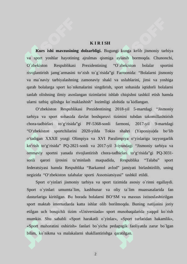 8-10 sinf o‘quvchilariga futbol tupini boshqarish texnikasini o‘rgatishni takomillishtirish 2