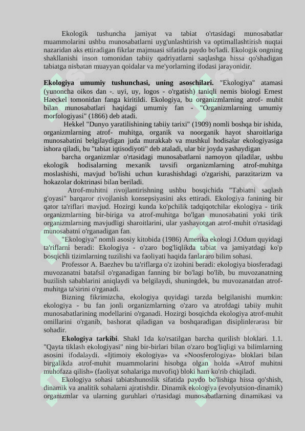 EKOLOGIYA VA TABIATNI MUHOFAZA QILISH 3