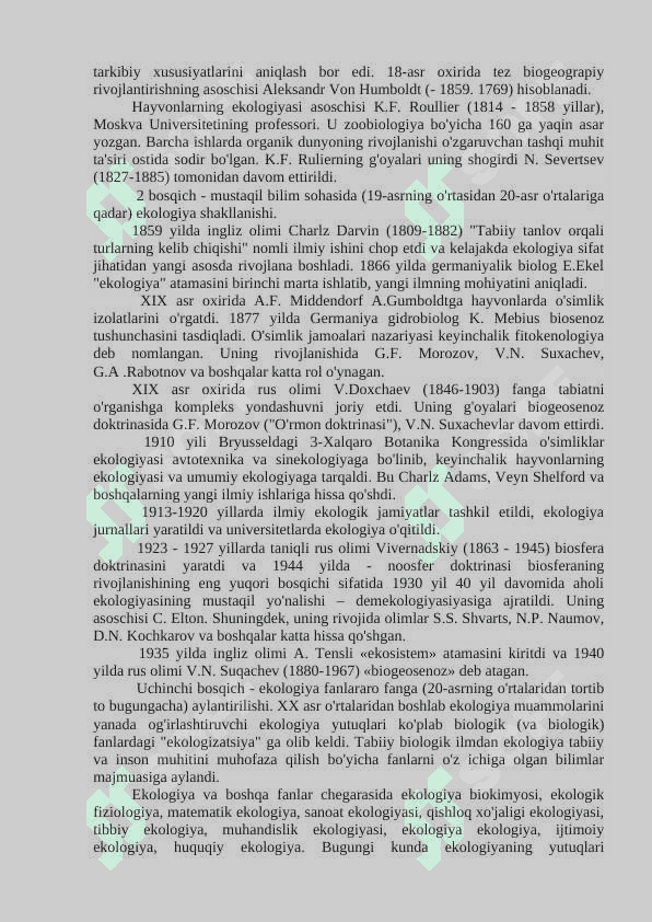 EKOLOGIYA VA TABIATNI MUHOFAZA QILISH 5