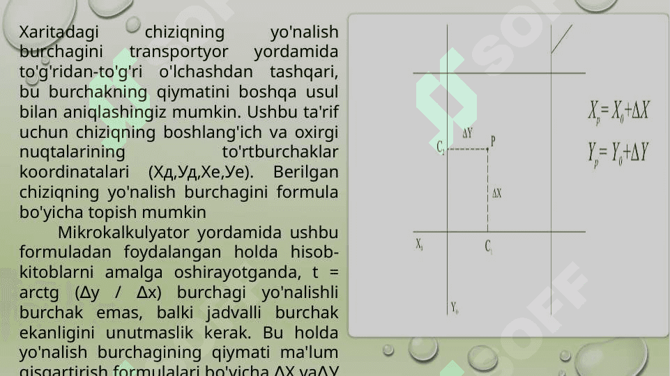 (6-amaliy mashg`ulot)Topagrafik kartada berilgan yo`nalish profelini chizish. 7