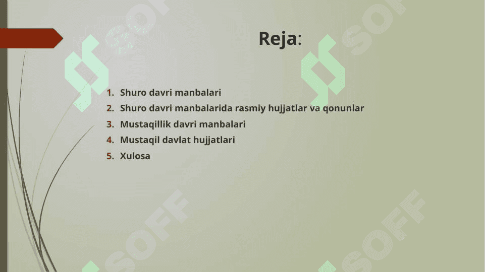 Shuro davri manbalari Mustaqillik manbalari 2