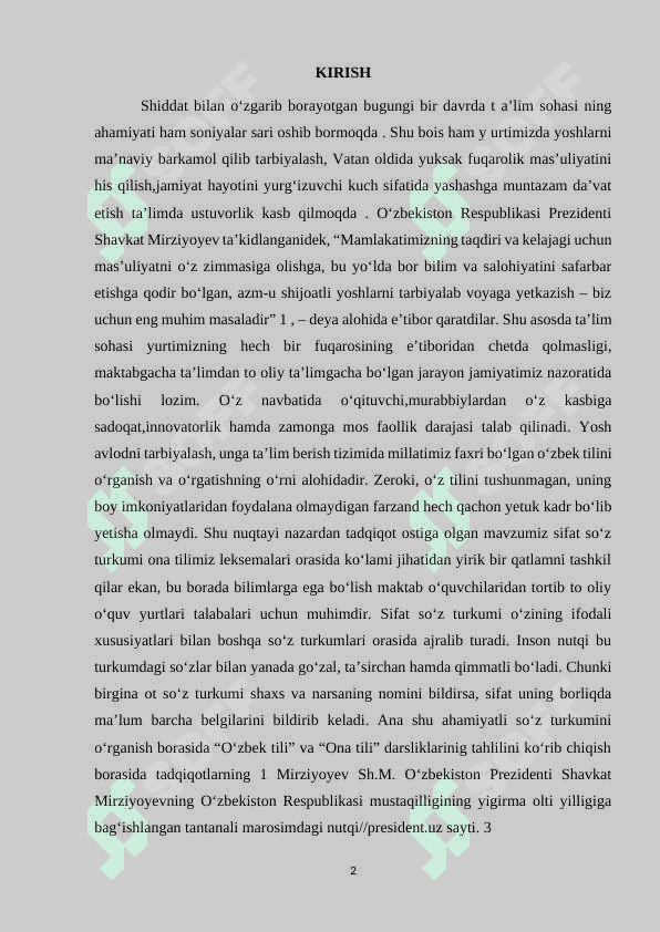 BOSHLANG`ICH SINFDA ONA TILI DARSLARIDA SO`Z TURKUMLARINI O`RGATISH 2
