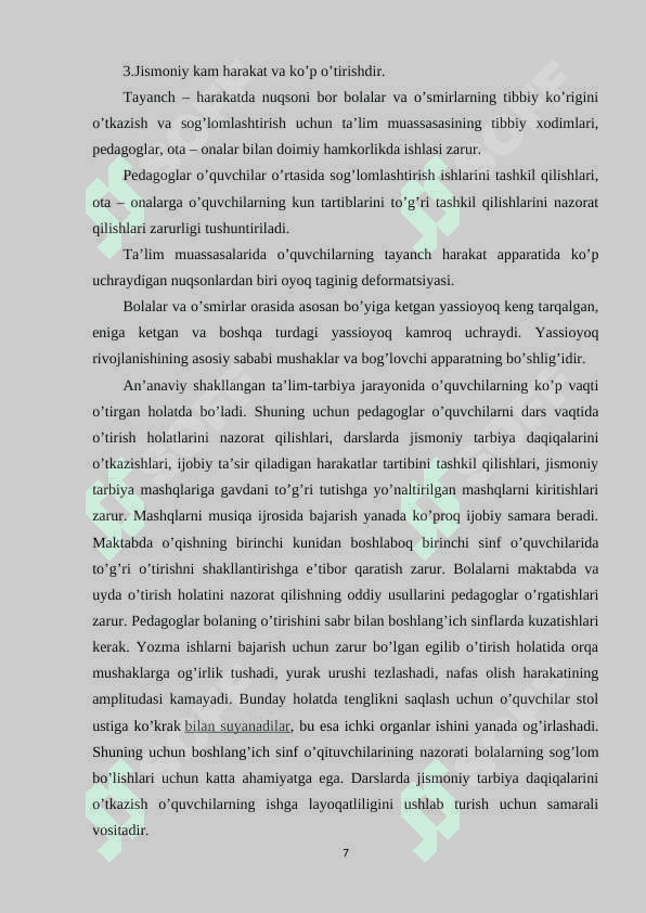 UMUMIY O’RTA TA`LIM MAKTABLARI O’QUVCHILARIDA SOG’LOM TURMUSH TARZINI SHAKLLANTIRISH 6