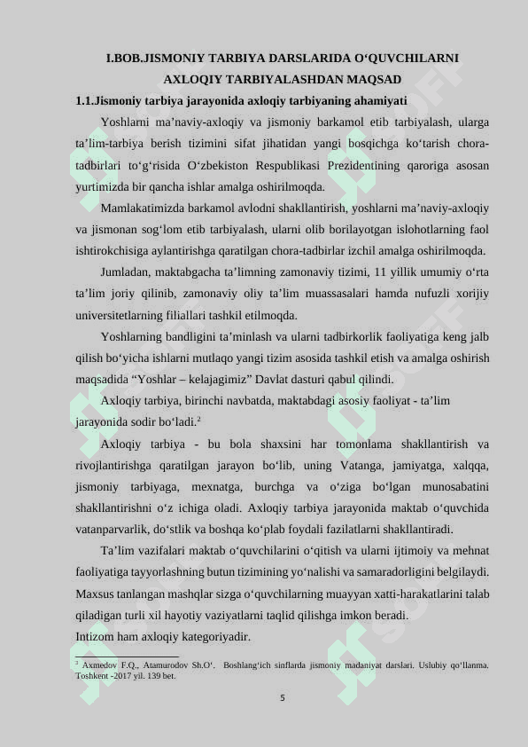 Jismoniy tarbiya darslarida o‘quvchilarni axloqiy tarbiyalash 5