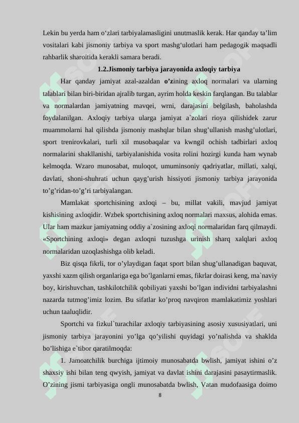 Jismoniy tarbiya darslarida o‘quvchilarni axloqiy tarbiyalash 8