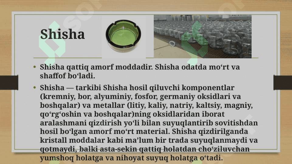 Shisha ishlab chiqarish texnologiyasi 3