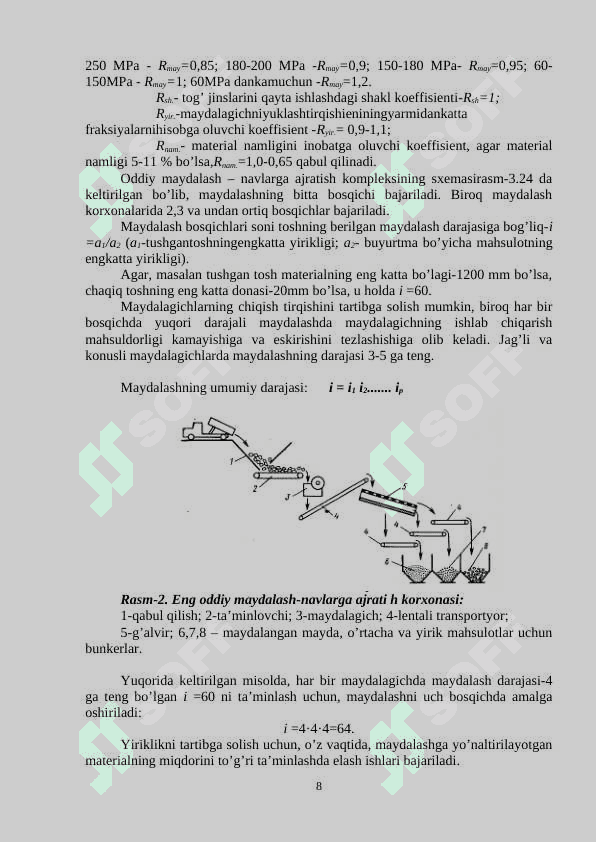 Chaqiqtosh ishlab chiqarish texnologiyasi 8