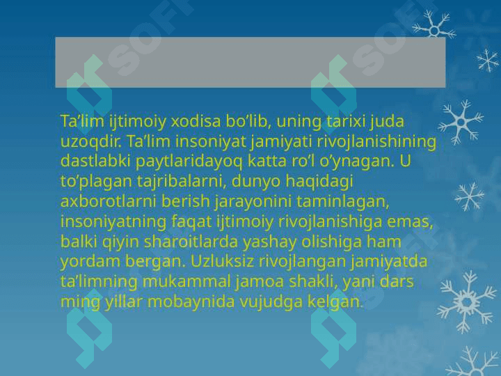 Darsga qo’yiladigan talablar tashkil etish shakllari, dars tiplari 4