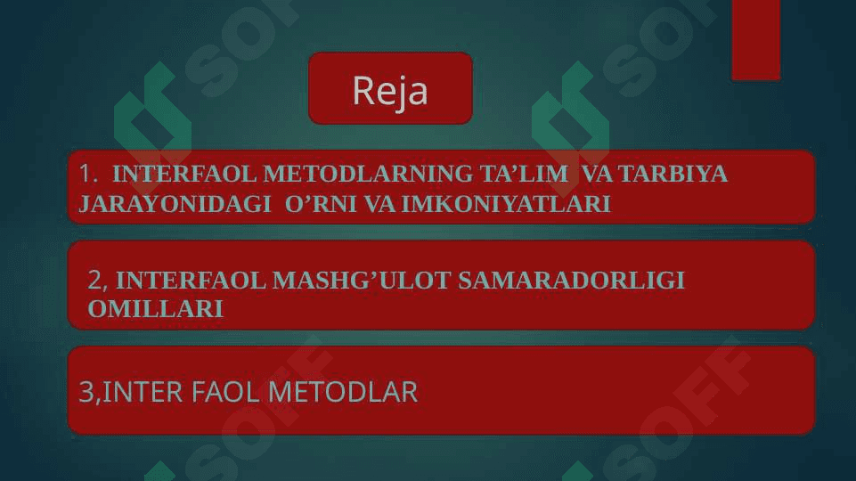 O’qitishning interfaol metodlari 2