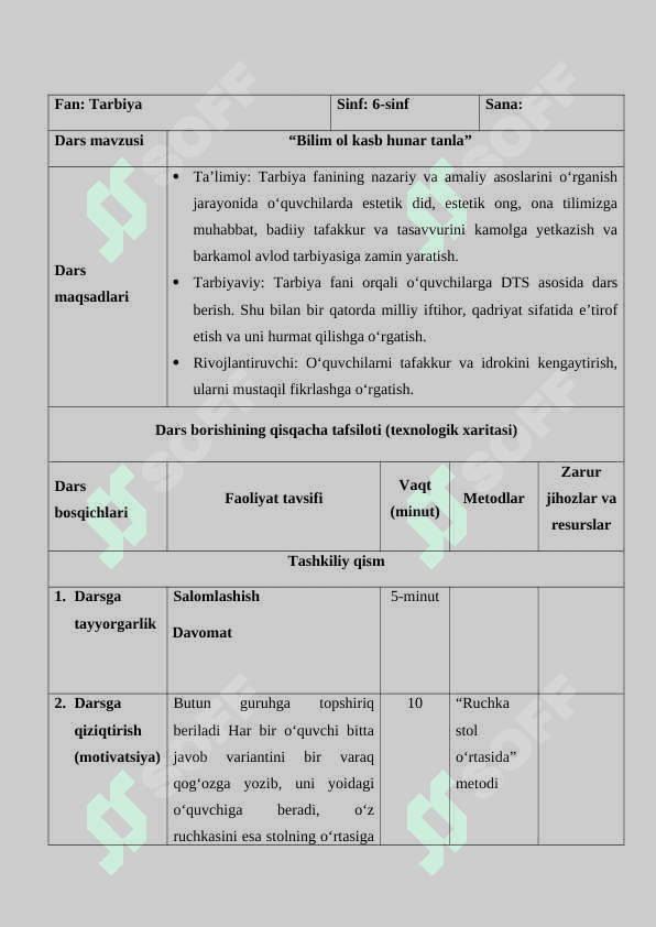 BILIM OL KASB HUNAR TANLA 2