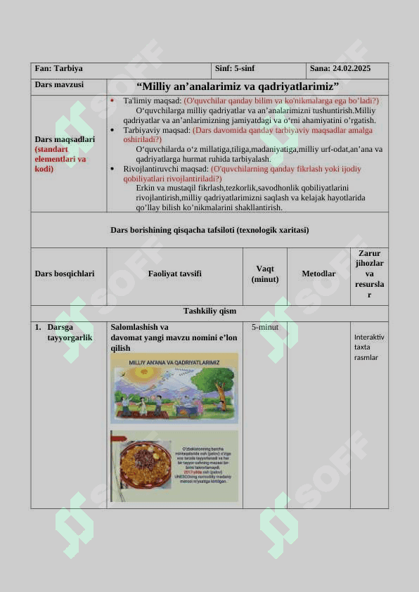 Milliy an’analarimiz va qadriyatlarimiz 2